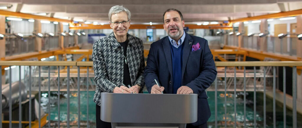 Judith Petts and Andrew Jamieson (Courtesy of the University of Plymouth)