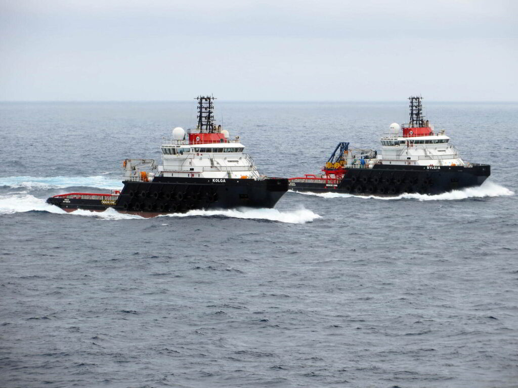 AHTS Bylgia and Kolga vessels; Courtesy of Heerema Marine Contractors
