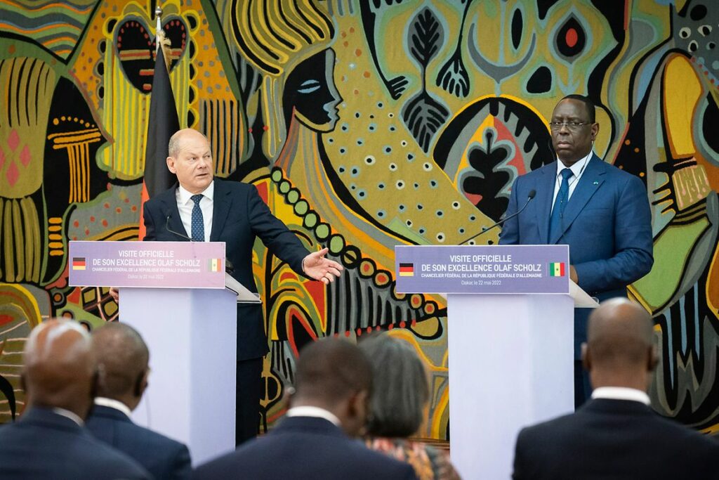 Germany- Senegal; Credit: Federal Government/Kugler