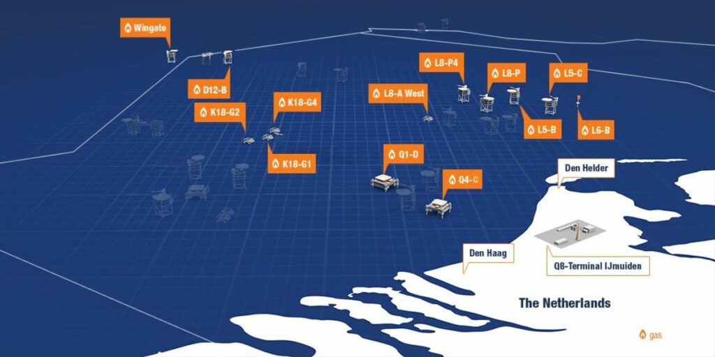 Wintershall Noordzee's assets; Source: Wintershall Noordzee