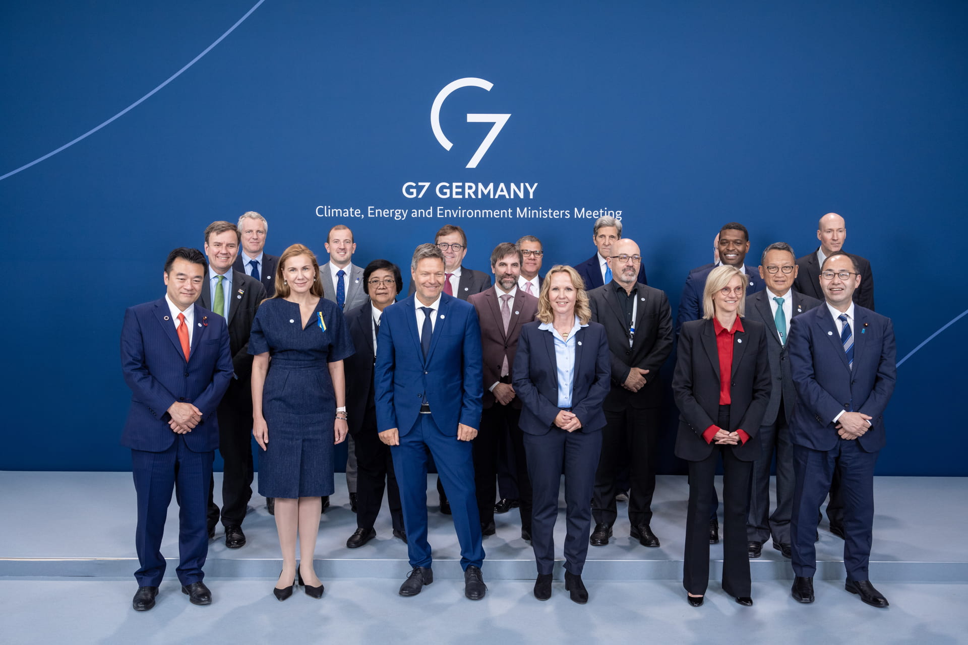 A photo of the G7 ministers at the meeting in Berlin in May 2022