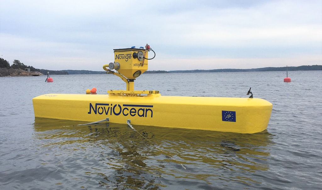 Novige's scaled NoviOcean NO2 wave energy device (Courtesy of Novige)