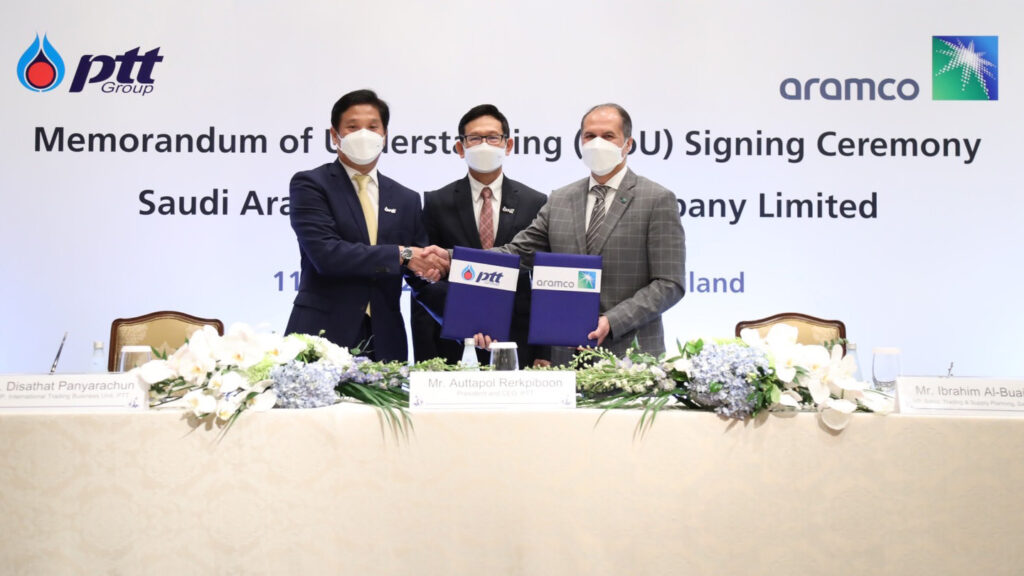Aramco and PTT co collaborate on LNG, blue and green hydrogen