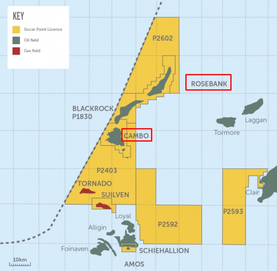 Corona Ridge area off UK; Source: Siccar Point Energy 