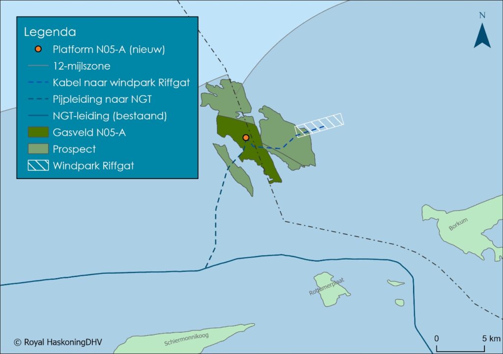 N05-A North Sea gas field location; Source: ONE-Dyas