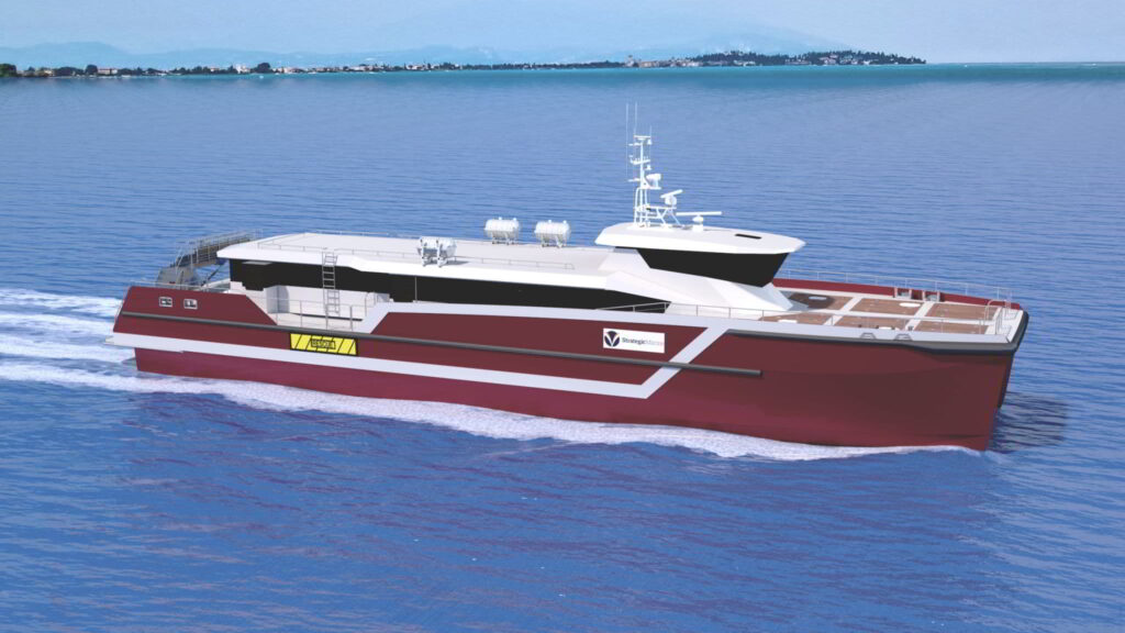 38m fast crew transfer catamaran vessel (FCTV); Source: Strategic Marine on LinkedIn