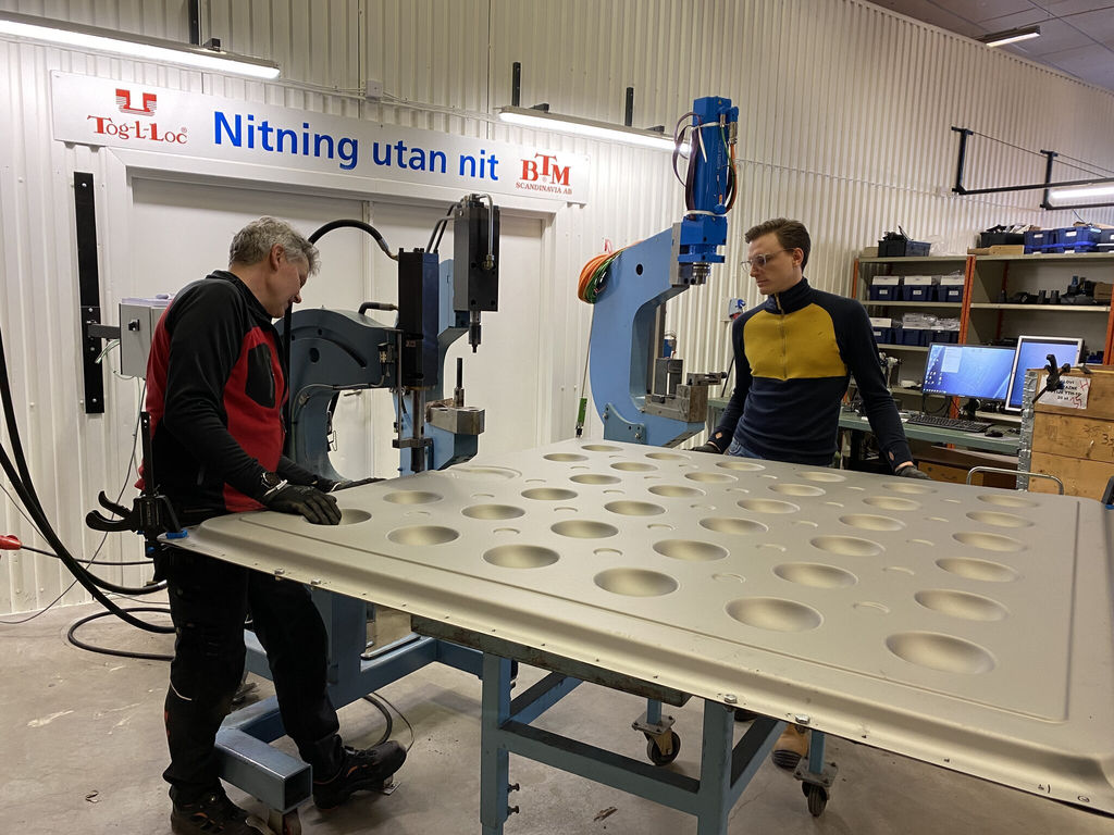 Sunlit Sea's floater for offshore solar panels at BTM Scandinavia (Courtesy of Sunlit Sea)