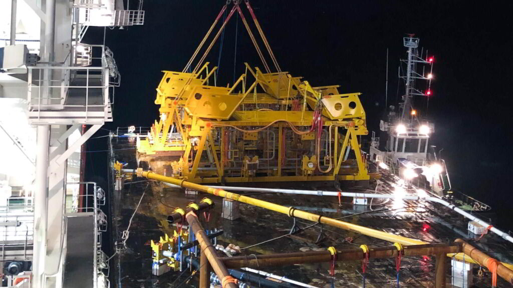 Installation of subsea equipment on Nova; Source: Wintershall