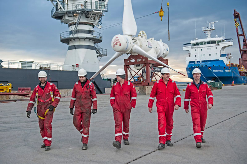 One of the turbines used for the MeyGen project – the AR1500 (Courtesy of SIMEC Atlantis)