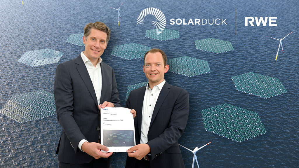 RWE and SolarDuck sign collaboration agreement (Courtesy of RWE)