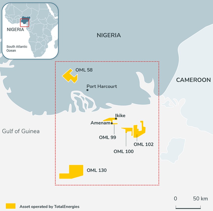 Ikike location; Source: TotalEnergies