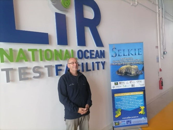 Theo Devaney, director at Tydal Flyer, at LiR NOTF (Courtesy of the Selkie project)