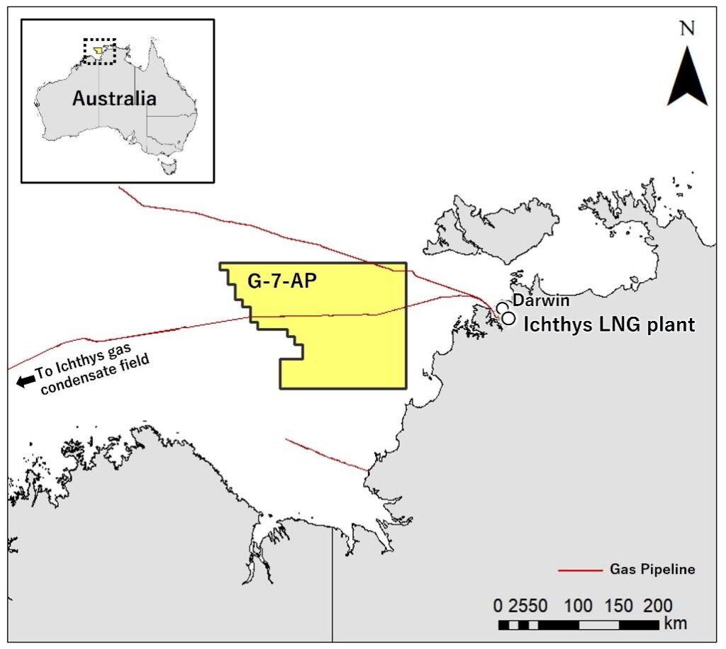 Location of Block G-7-AP; Source; Inpex