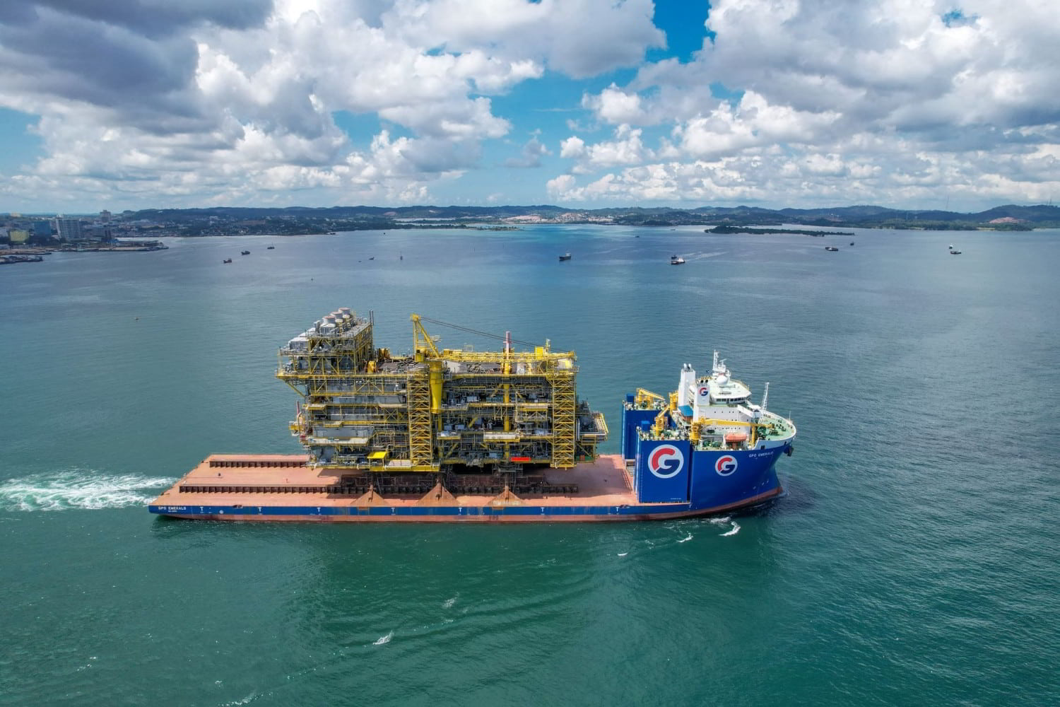Tyra module for TotalEnergies’ North Sea project sails away from Indonesian yard