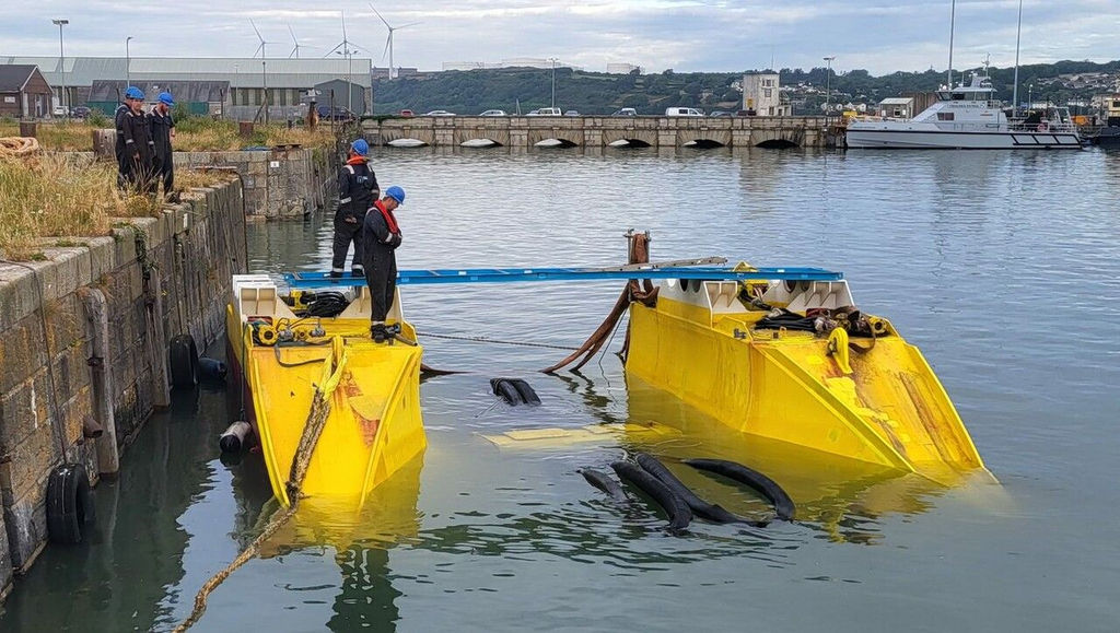 QED Naval’s Subhub without tidal turbines mounted onboard (Courtesy of QED Naval)