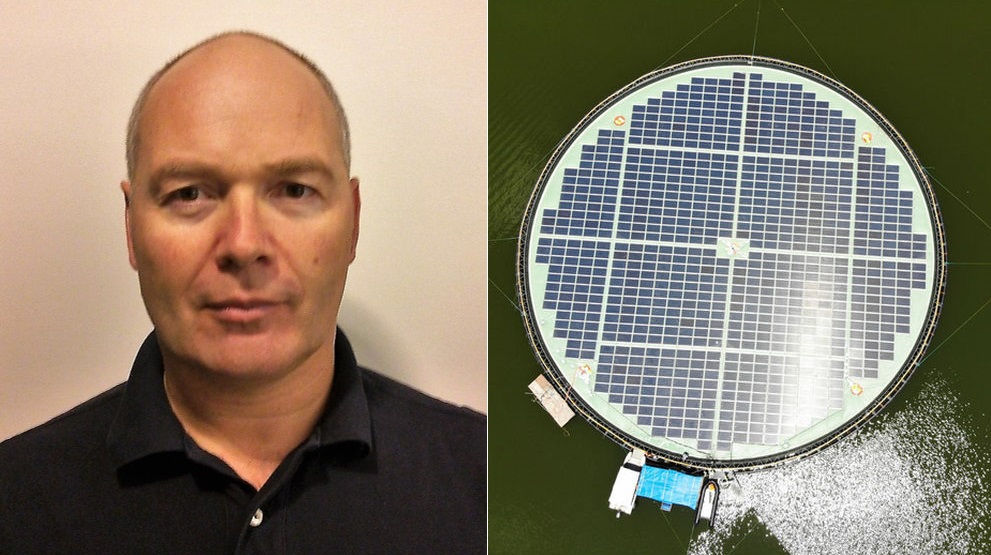 Ivar Blekastad; Ocean Sun’s floating solar technology (Courtesy of Ocean Sun)
