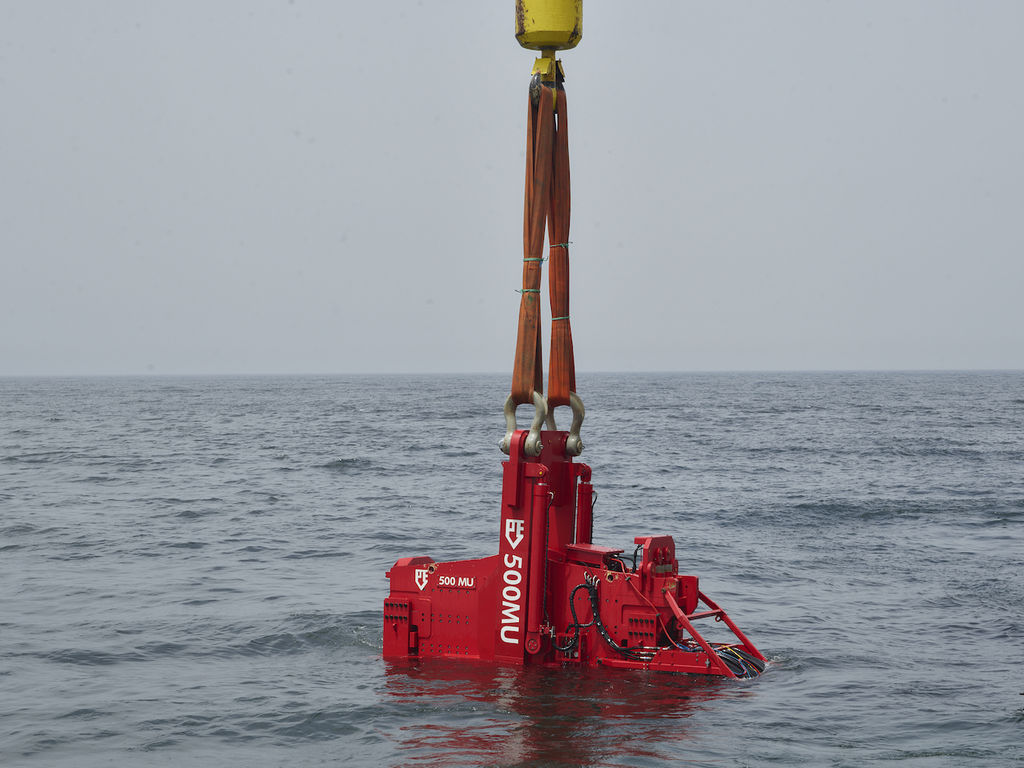 First commercial-scale UMACK anchor deployed offshore Portugal (Courtesy of CorPower Ocean)