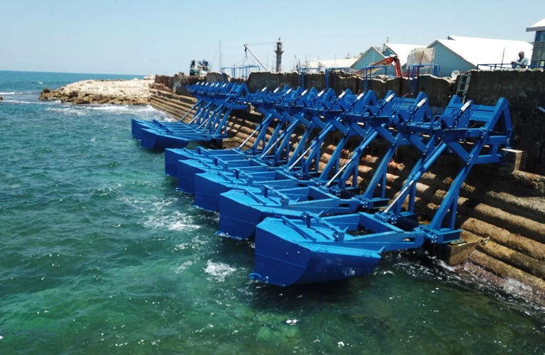 Eco Wave Power's ‘EWP-EDF One’ project in Israel (Courtesy of Eco Wave Power)