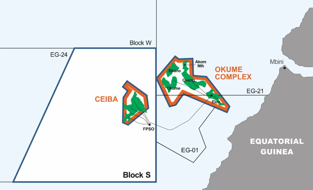 Block S off E. Guinea; Source: Panoro Energy