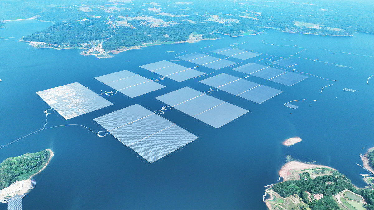 The 192MWp Cirata floating solar power plant (Courtesy of Sungrow FPV)