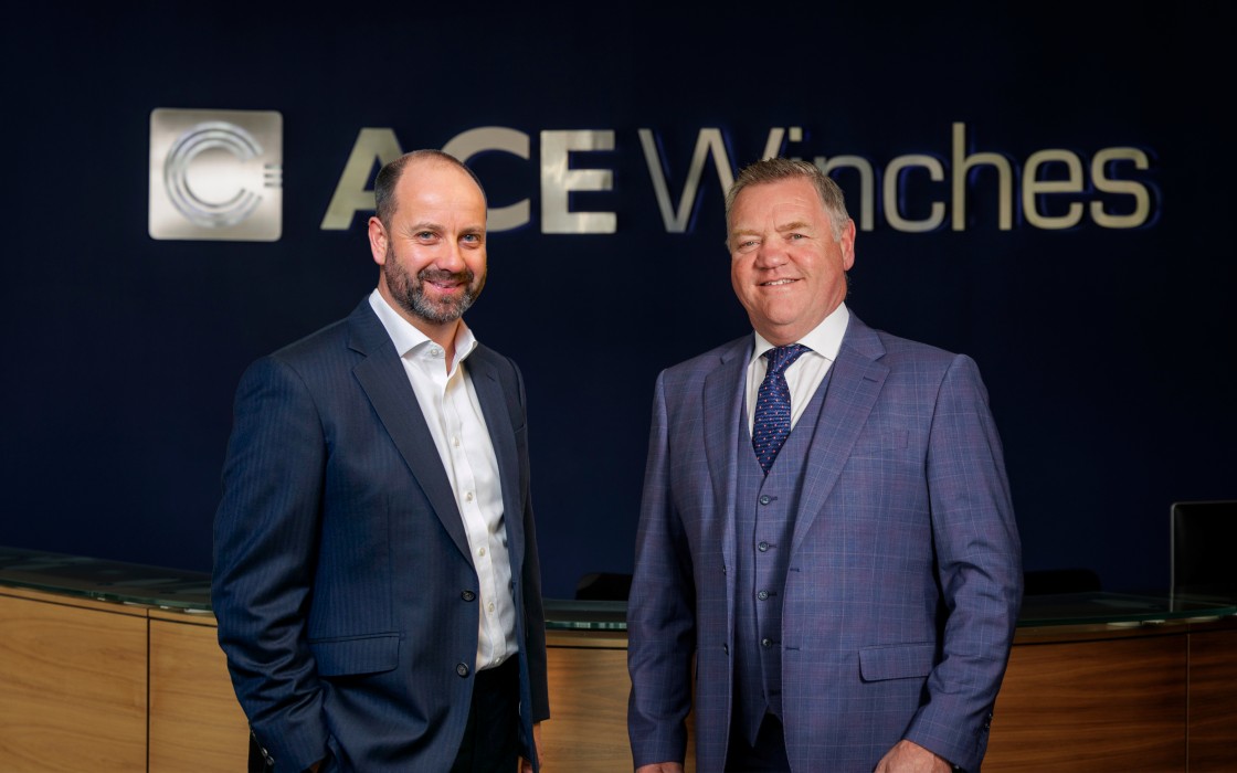 Ashtead Technology Chief Executive, Allan Pirie with Founder and Chairman of ACE Winches, Alfie Cheyne; Source: Ashtead Technology