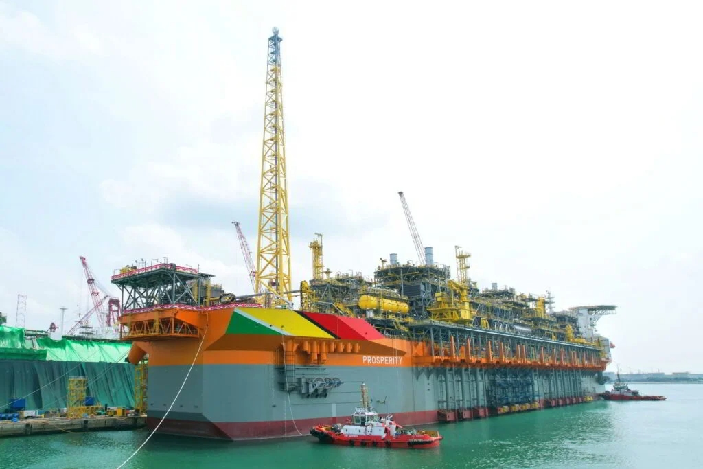 FPSO Prosperity working on ExxonMobil's third offshore oil development on Guyana's Stabroek block; Source: Keppel