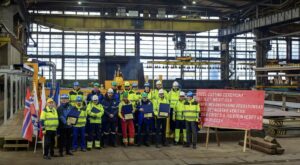 First steel cut for new Nexans cable layer