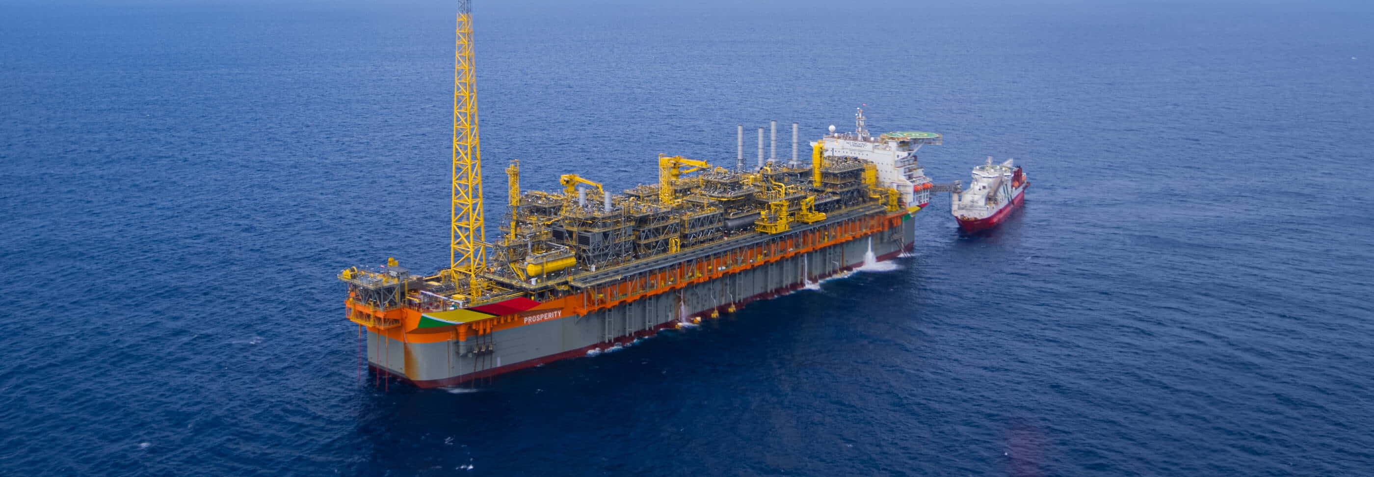 FPSO Prosperity works at Payara, Guyana’s third offshore oil development on the Stabroek Block; Source: ExxonMobil