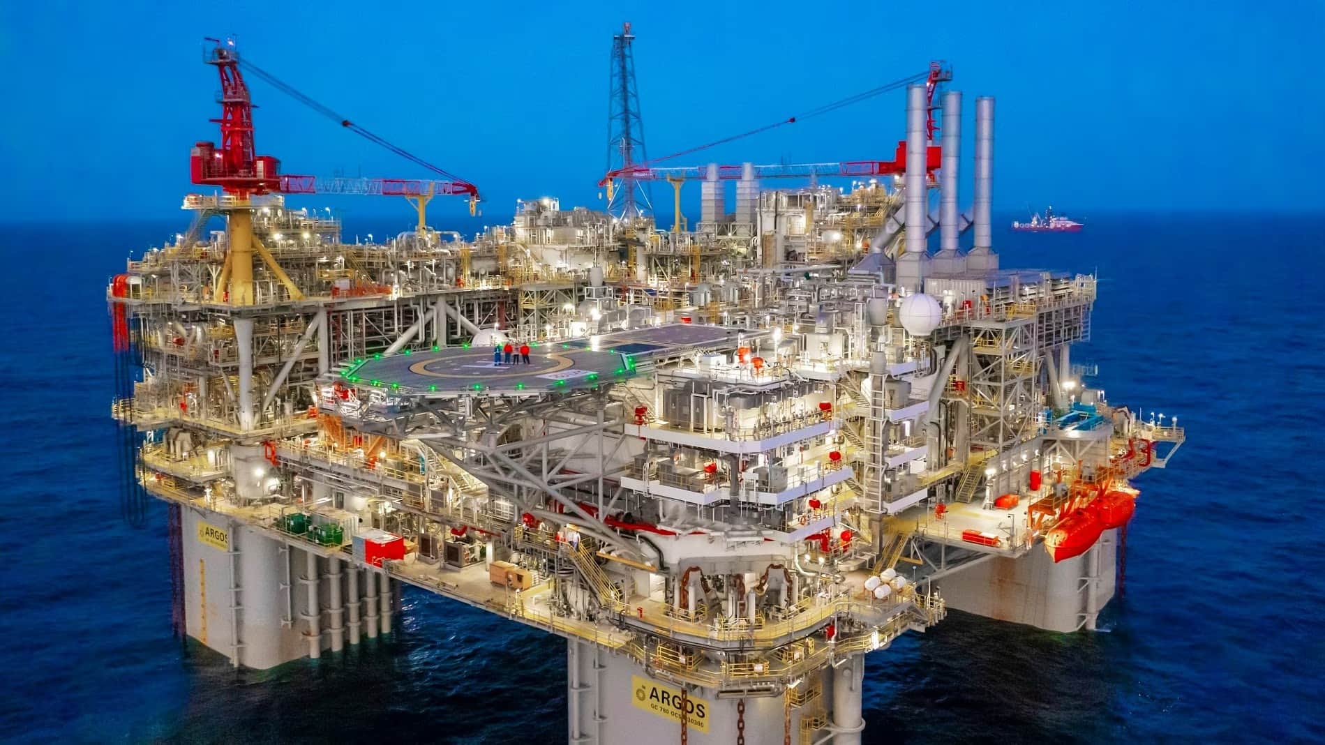 Argos platform in the Gulf of Mexico; Source: BP