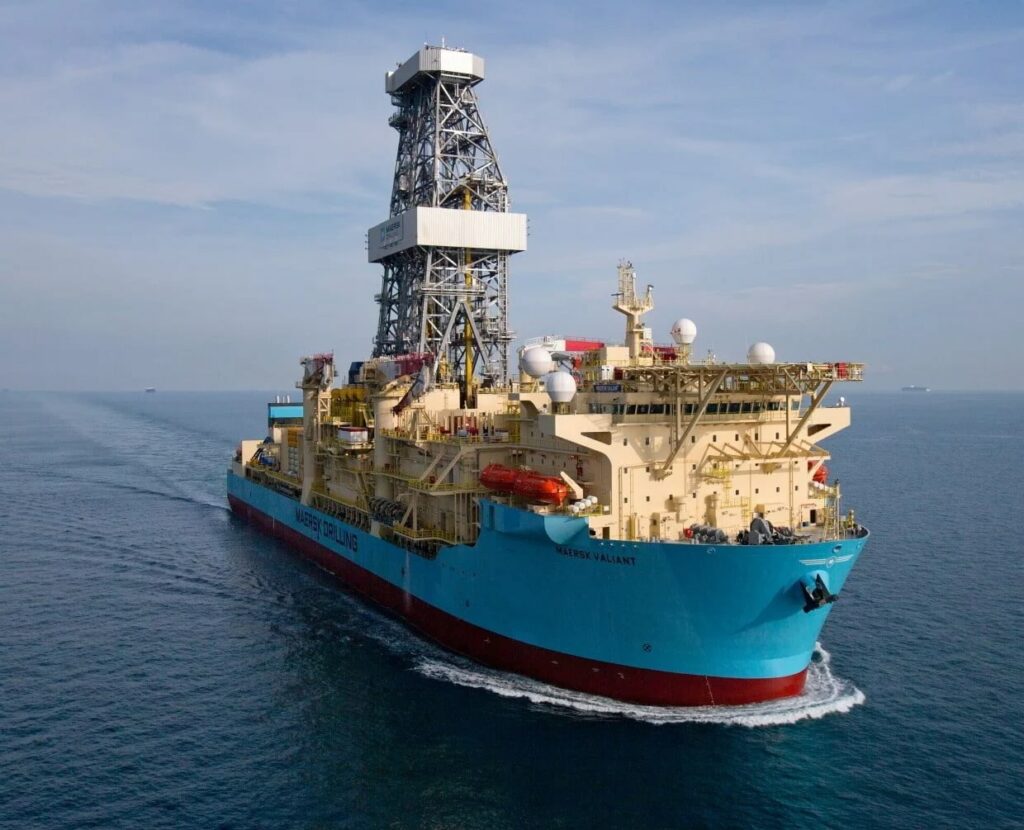 The appraisal drilling at Block 58 was done with the Maersk Valiant (now called Noble Valiant) drillship; Source: Noble Corporation