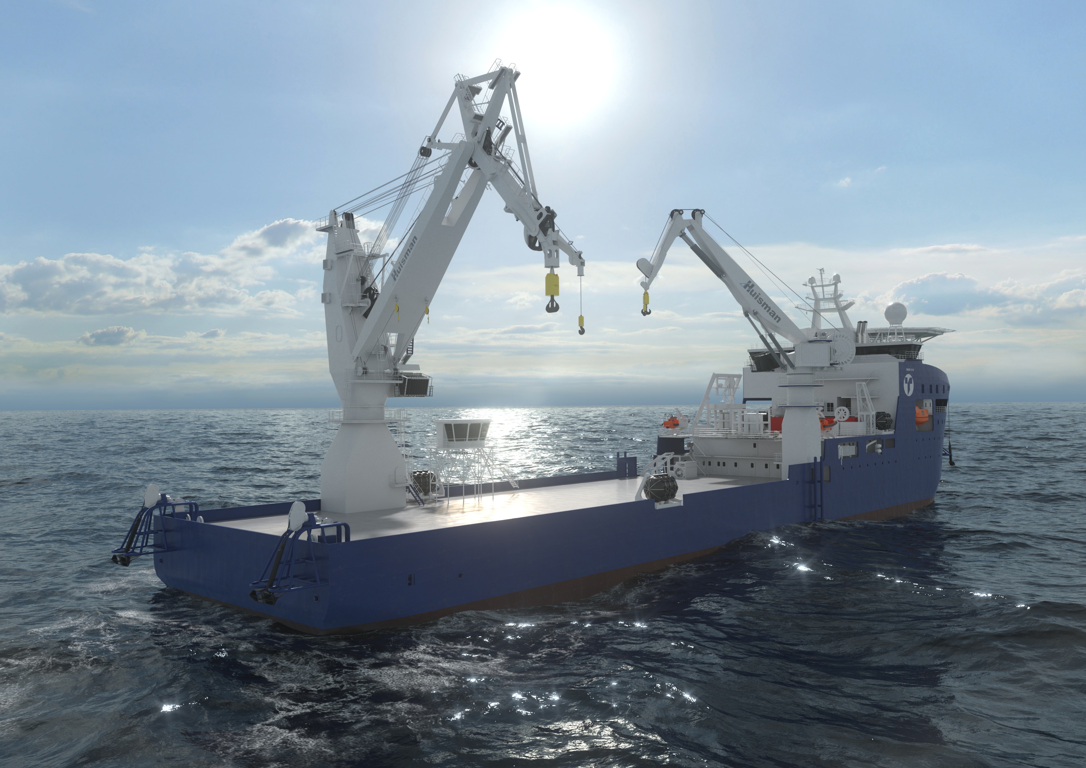Japanese hybrid power cable lay & construction vessel to sport Huisman cranes