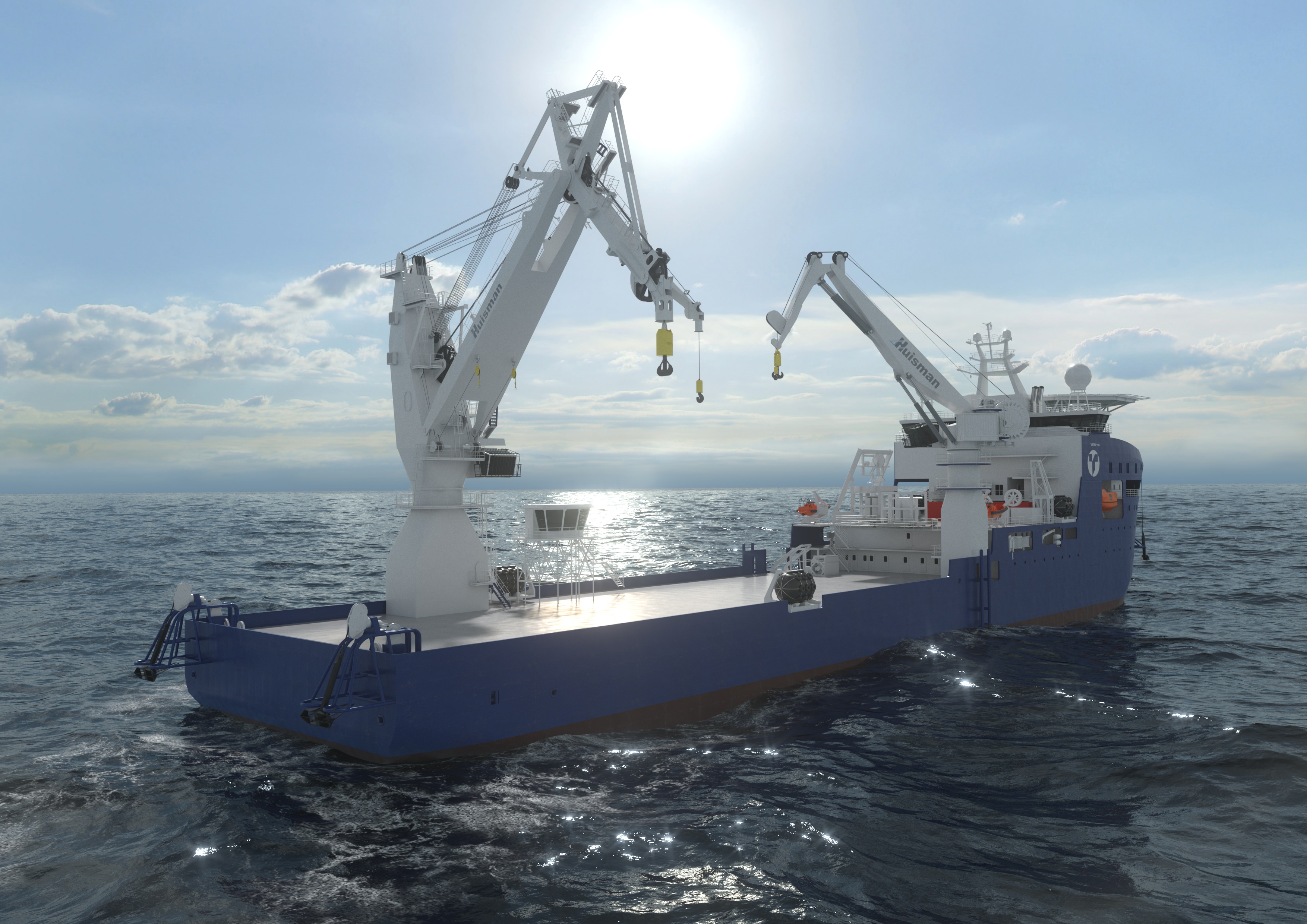 Japanese Hybrid Power Cable Lay & Construction Vessel To Sport Huisman 