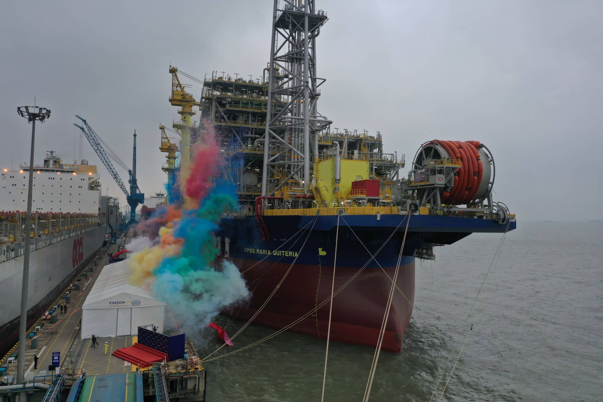 Naming ceremony for FPSO Maria Quitéria; Source: Yinson Production