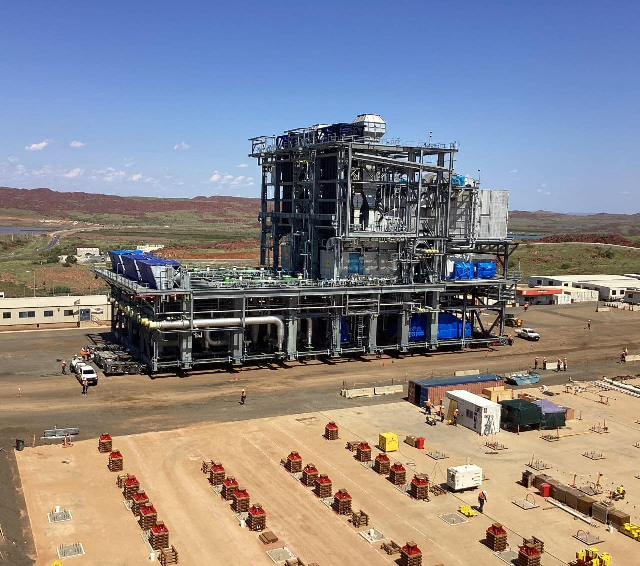 Compressor module arrives at Pluto Train 2 construction site; Source: Woodside