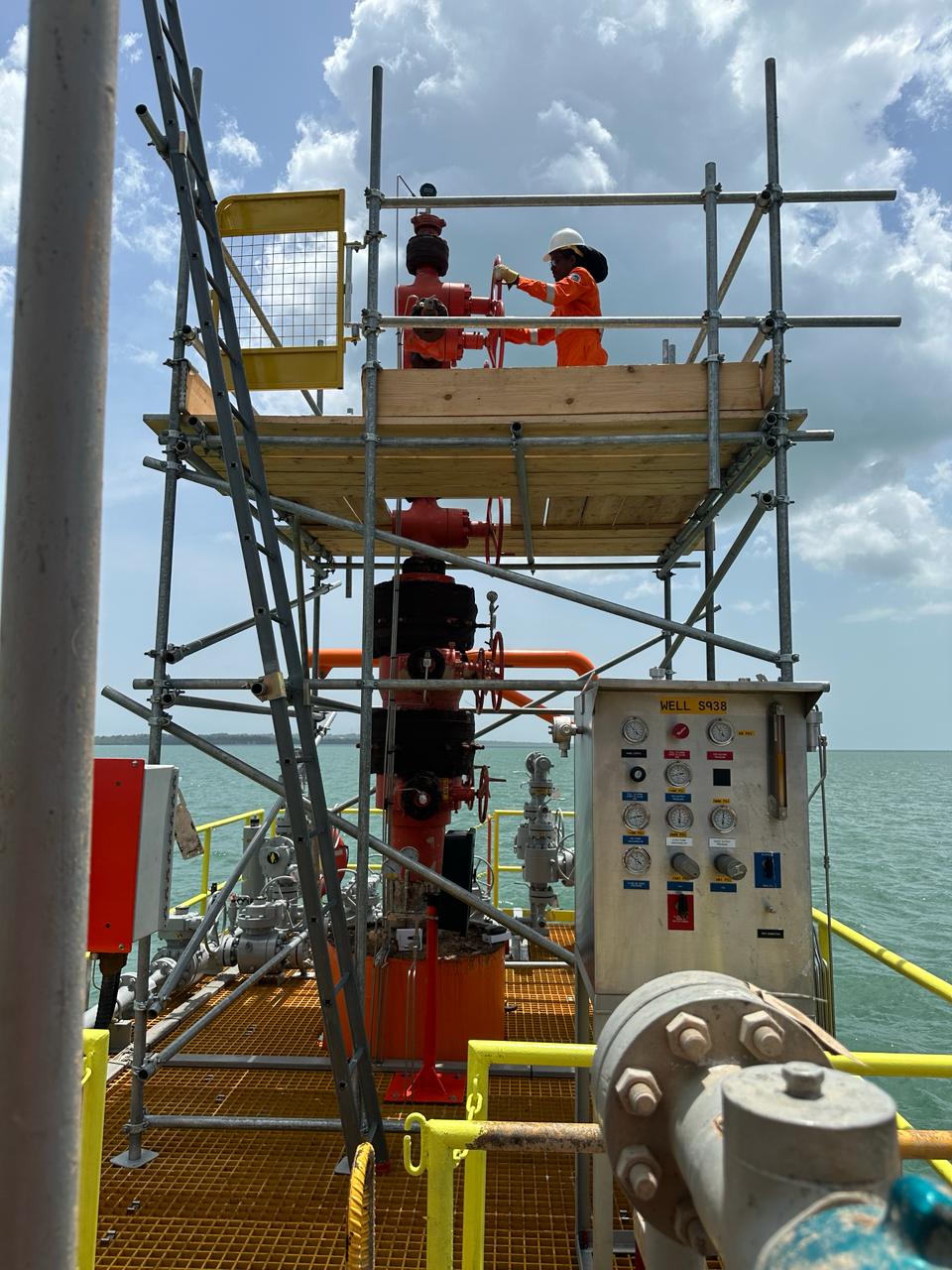 Maintenance checks on recently commissioned S-938 well; Source: Heritage