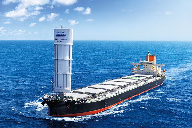 MOL: World's first Wind Challenger-equipped coal carrier