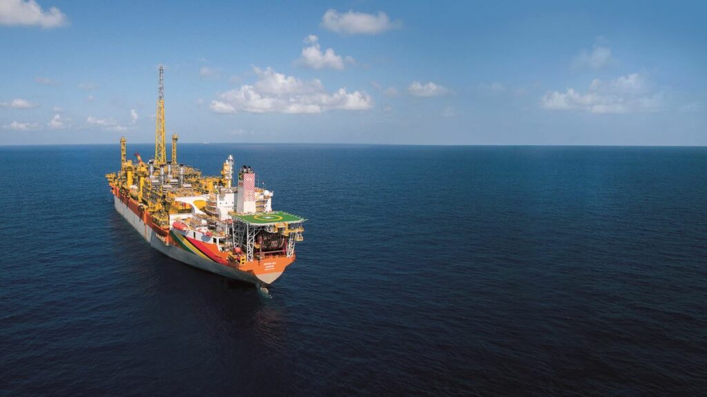 FPSO Liza working offshore Guyana; Source: Hess Corporation