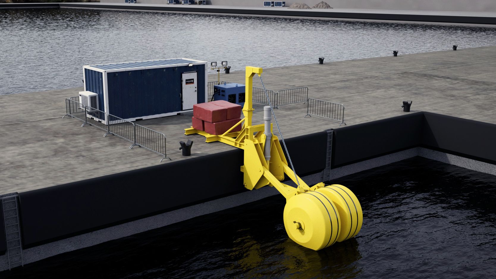 Sealand Projects' Yellow wave energy device named ZOEX Power