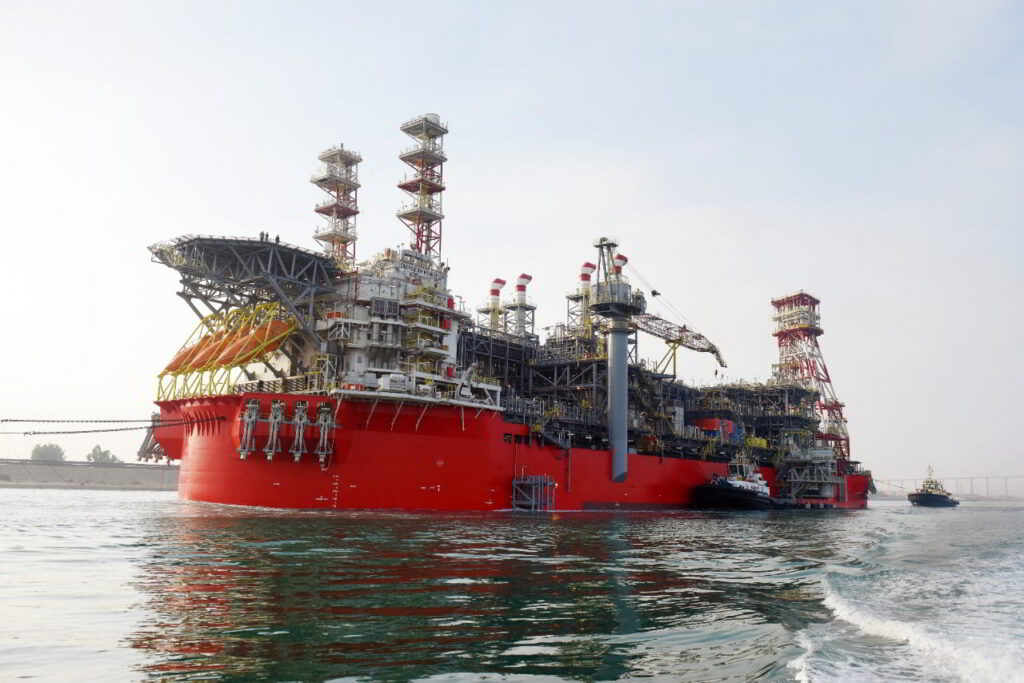 FPSO Energean Power works at the Karish field offshore Israel ; Source: Energean