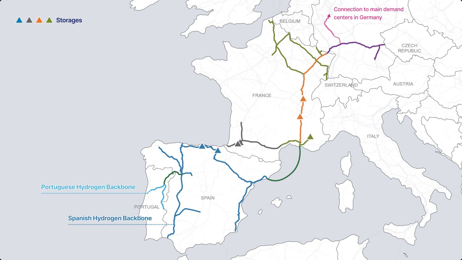 BarMar Hydrogen Infrastructure: Connecting Spain and France for European Green Hydrogen Corridor