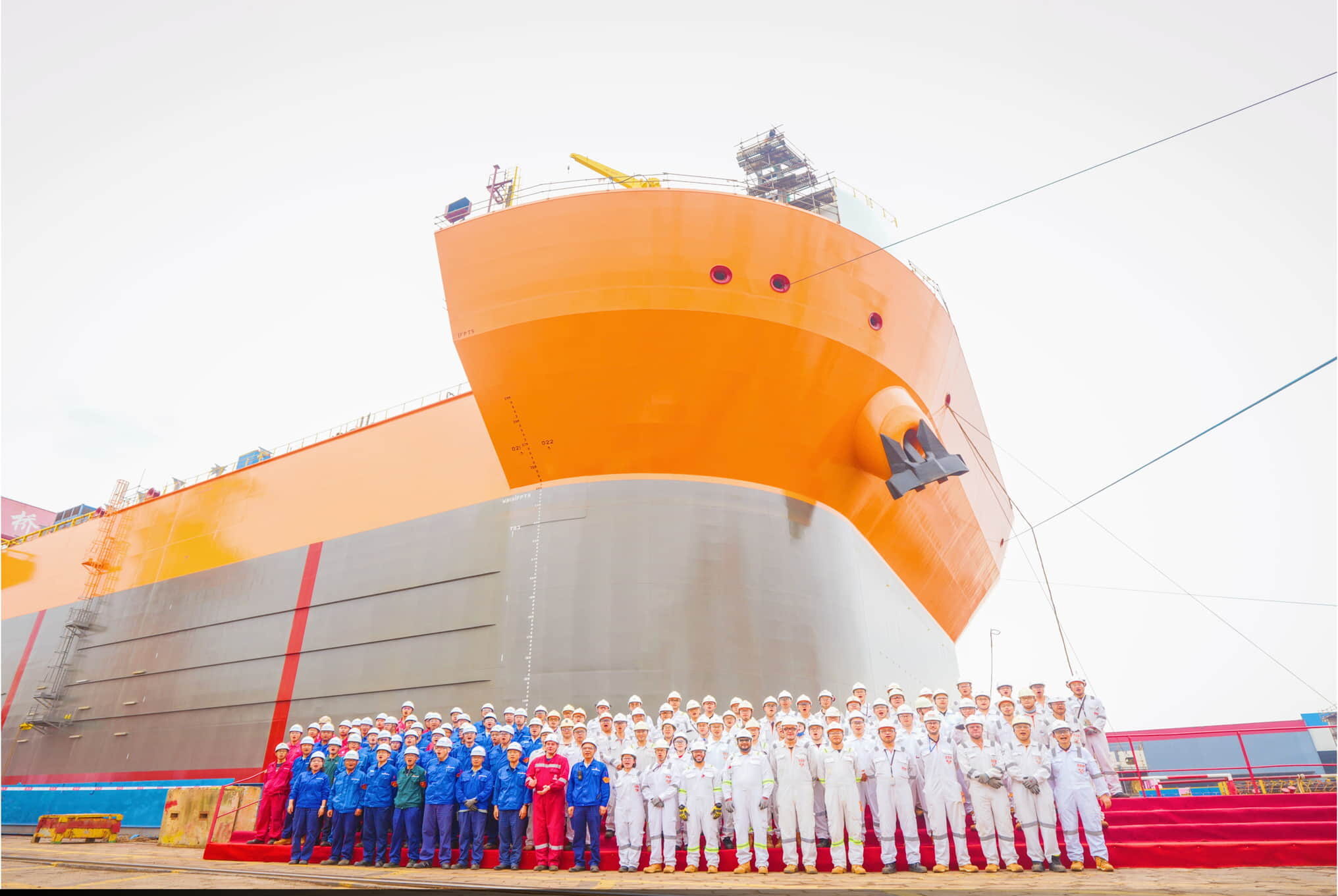 SBM Offshore's Fast4Ward MPF5 hull; Source: Shanghai Waigaoqiao Shipbuilding (SWS)