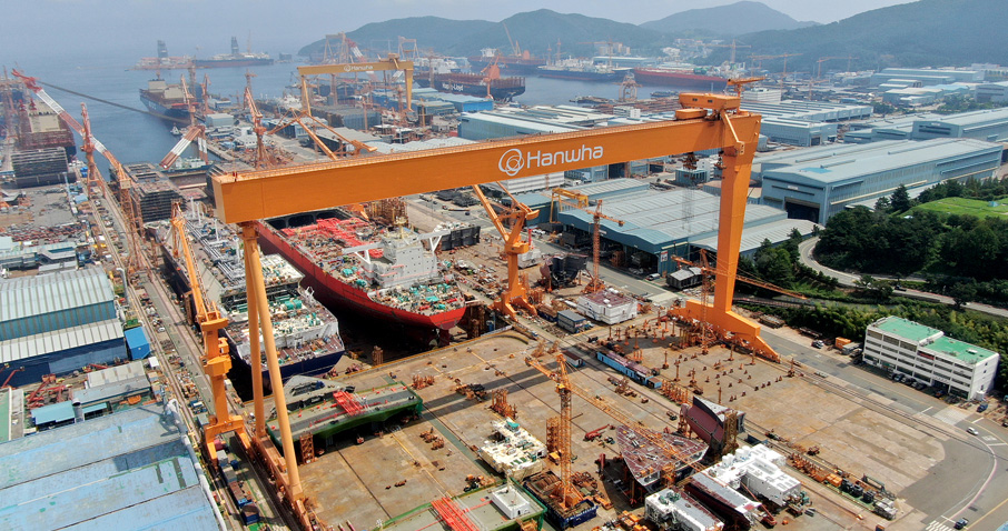 Hanwha Ocean shipyard; Source: TMC Compressors