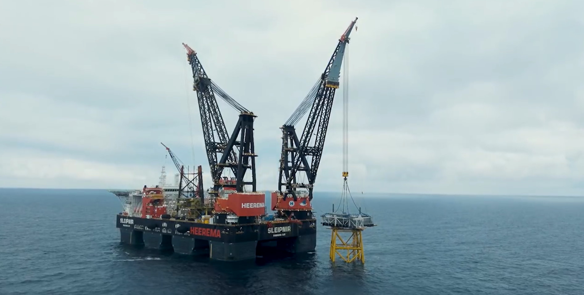 Fenris jacket and PDM installation complete; Source: Aker BP