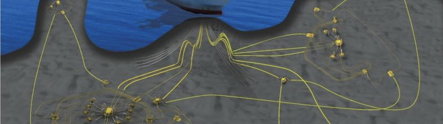 Showing the Sea Lion FPSO and the Phase 1 & 2 development field layout; Source: Navitas