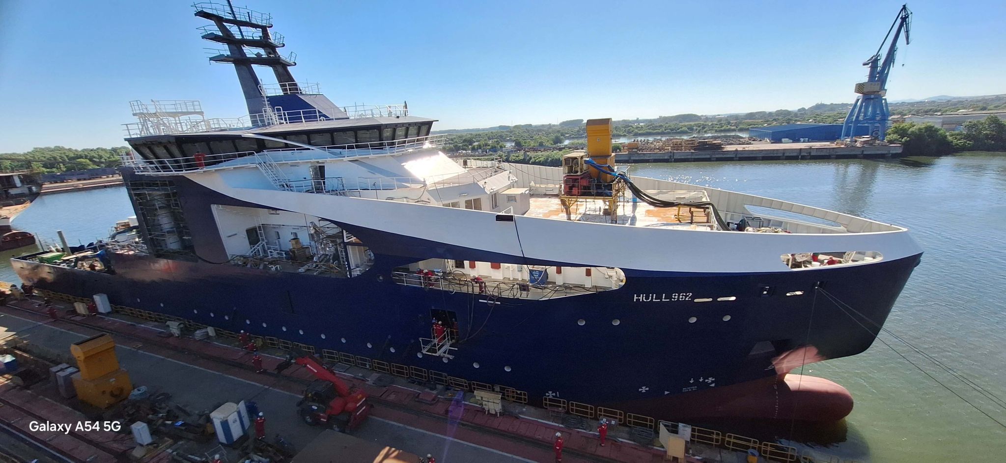 New VARD cable layer destined for Denmark hits the water