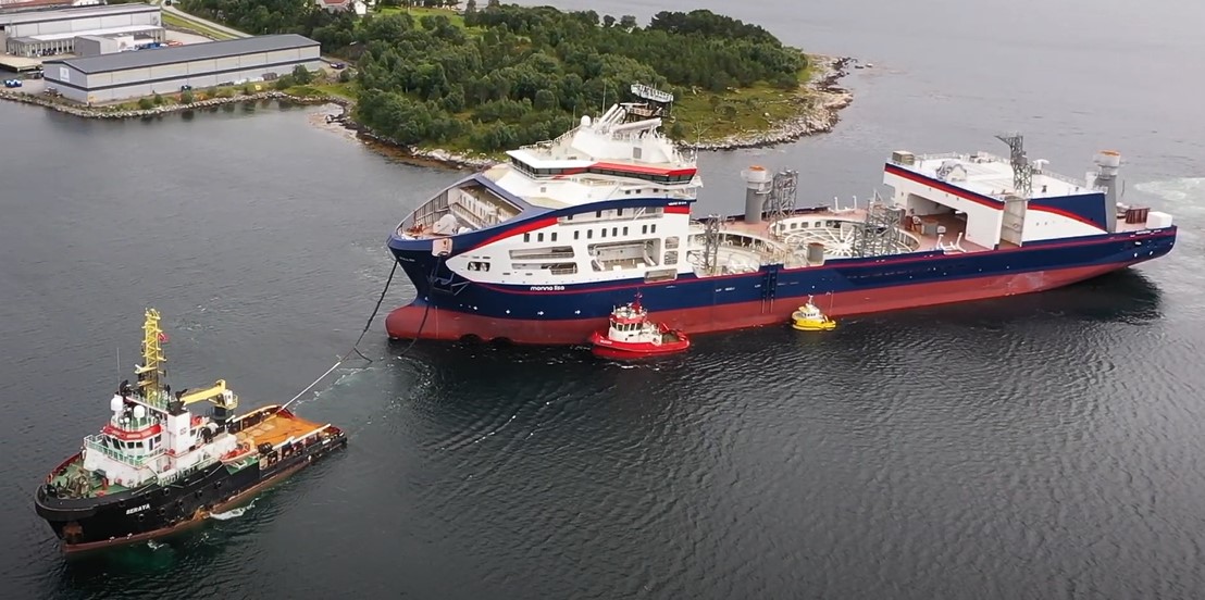 WATCH: After 28 days at sea, Prysmian's new cable layer reaches Norway for final fit-out