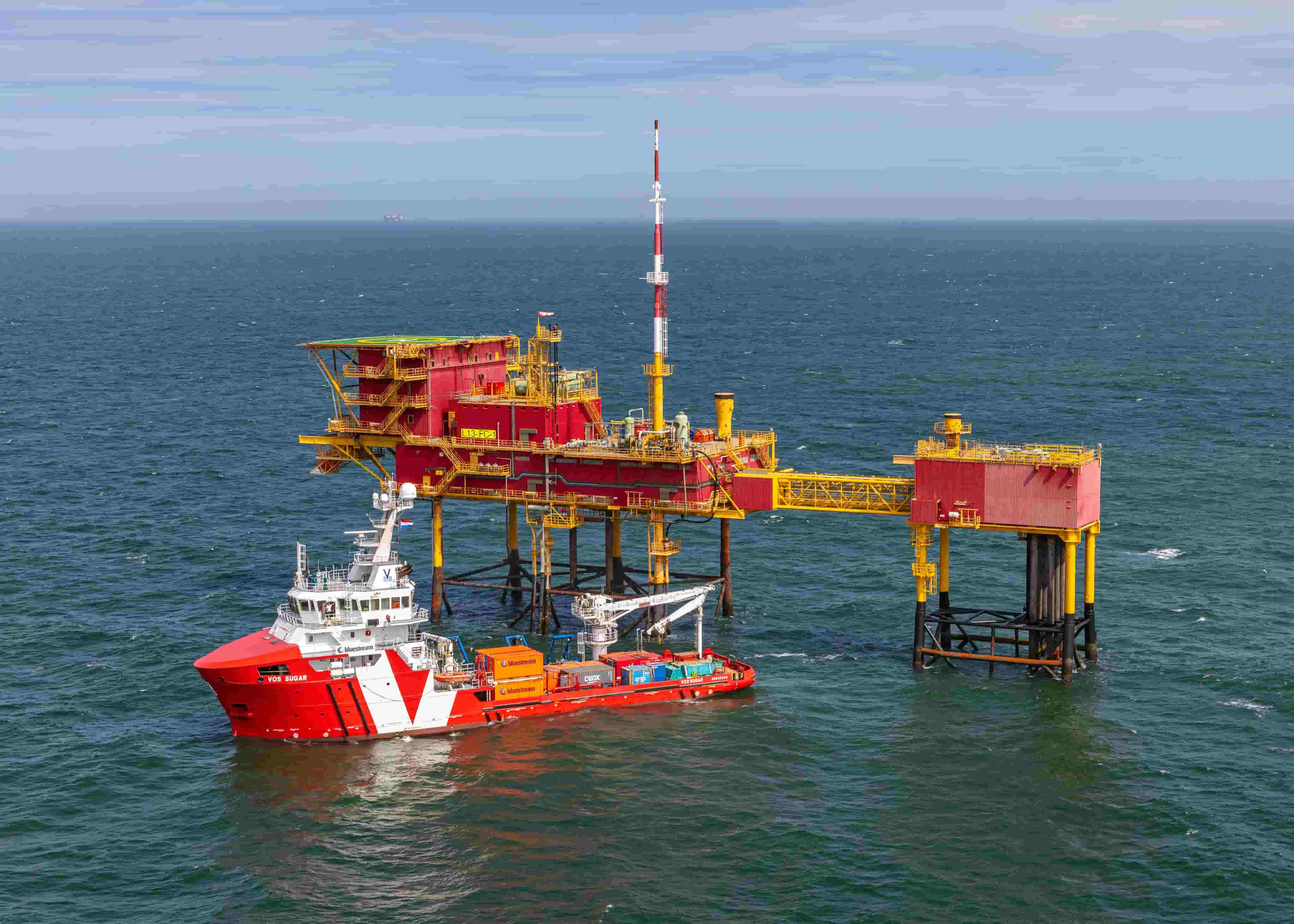 Platform L13C is the first platform on the Dutch side of the Southern North Sea that was converted in the Decomplexing project; Source: Tenaz Energy