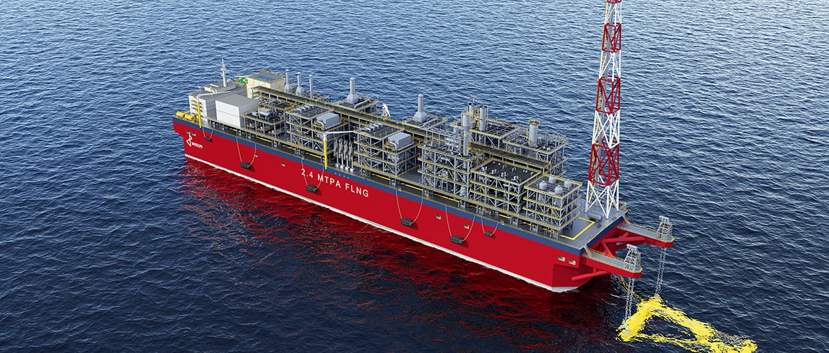 FLNG model; Source: Wison New Energies