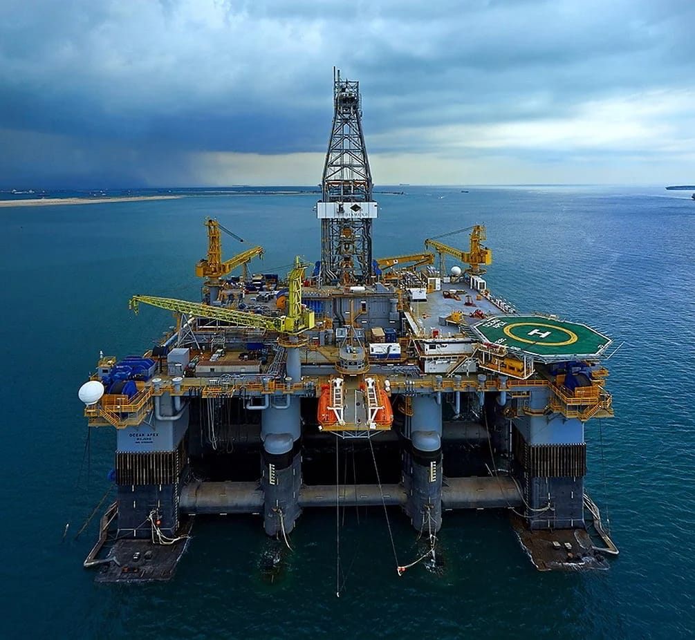 Ocean Apex rig; Source: Diamond Offshore