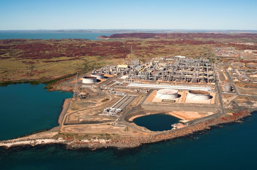 Karratha gas plant; Courtesy of Woodside